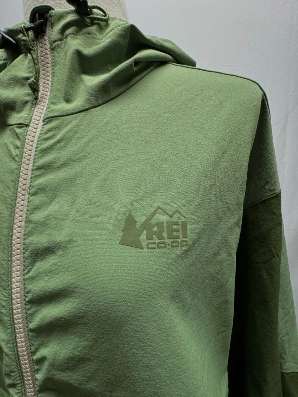 REI Co-op Trailmade Soft-Shell Anorak Colorblock Zip Hooded Jacket - Size 1XL